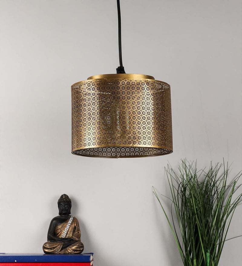 Courtyard Metal Ruhani Pendent Light Large|Gold Antique|Standard| - Image 1