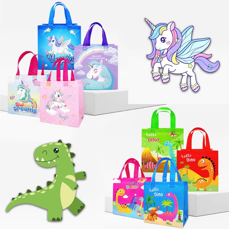 PARTEET Paper Cartoon Theme Gift Carry Bags - Medium Size Party Goodies Bag (Multicolor) - Image 5