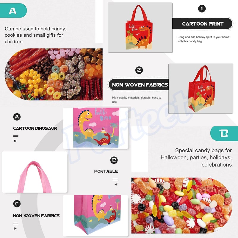 PARTEET Paper Cartoon Theme Gift Carry Bags - Medium Size Party Goodies Bag (Multicolor) - Image 2