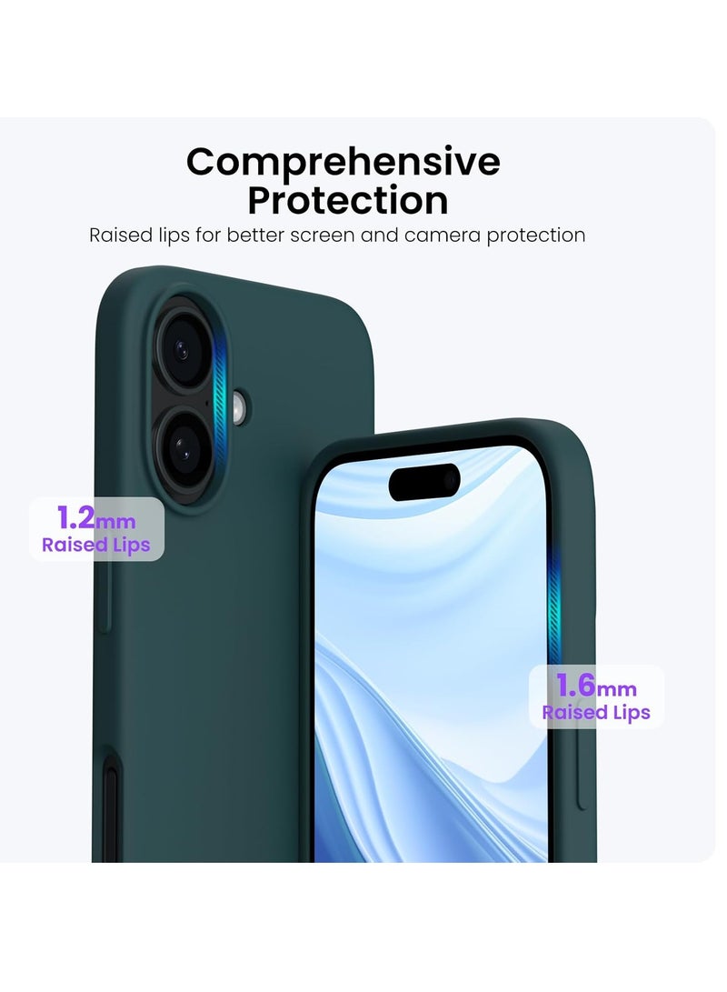 MIGOFAST Designed for iPhone 16 Case Silicone Ultra Slim Shockproof Phone Case with Soft Anti-Scratch Microfiber Lining Enhanced Camera Protection Phone Case for iPhone 16 6.1" - Image 2