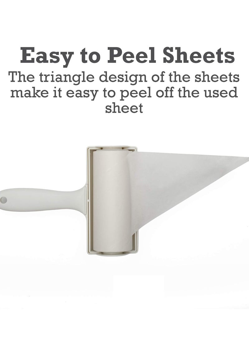 Store2508 Closed Cover 12 cm Width Lint Roller Lint Remover (300 Sheets) - Image 2