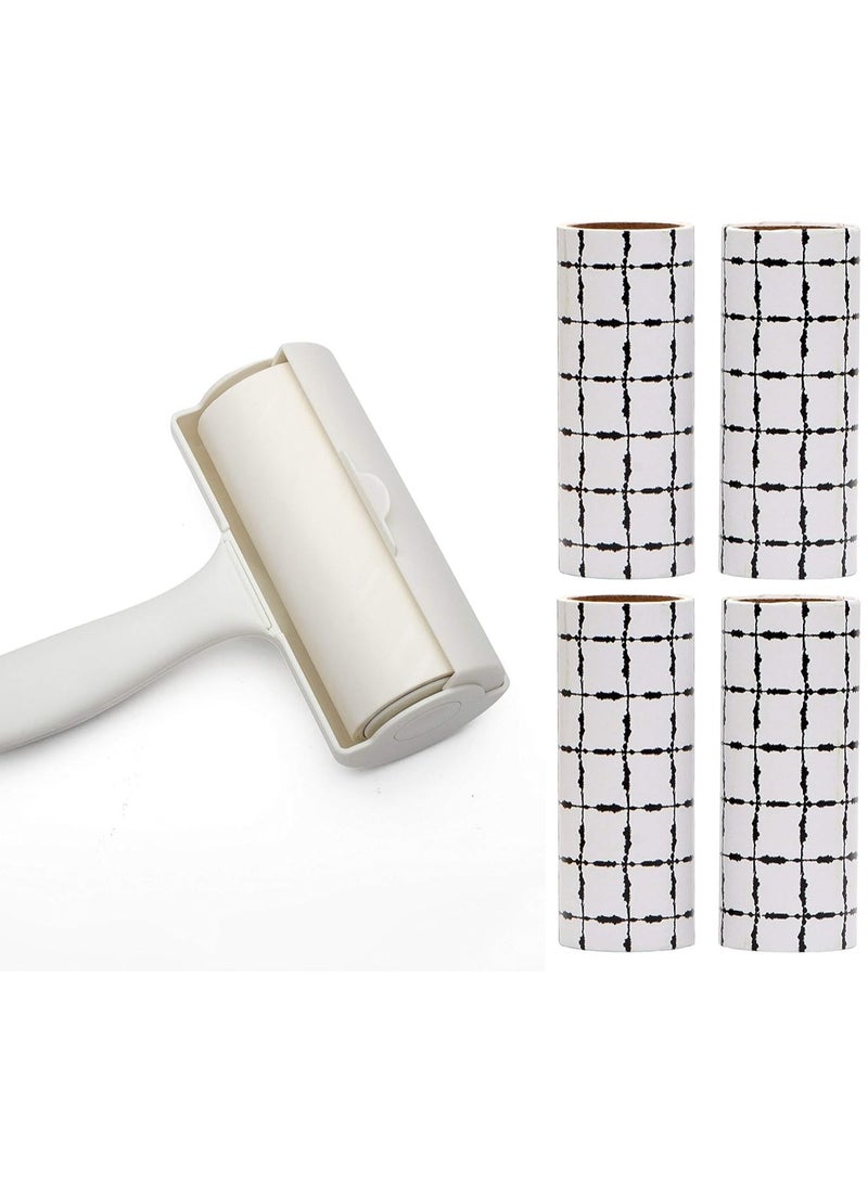 Store2508 Closed Cover 12 cm Width Lint Roller Lint Remover (300 Sheets) - Image 1
