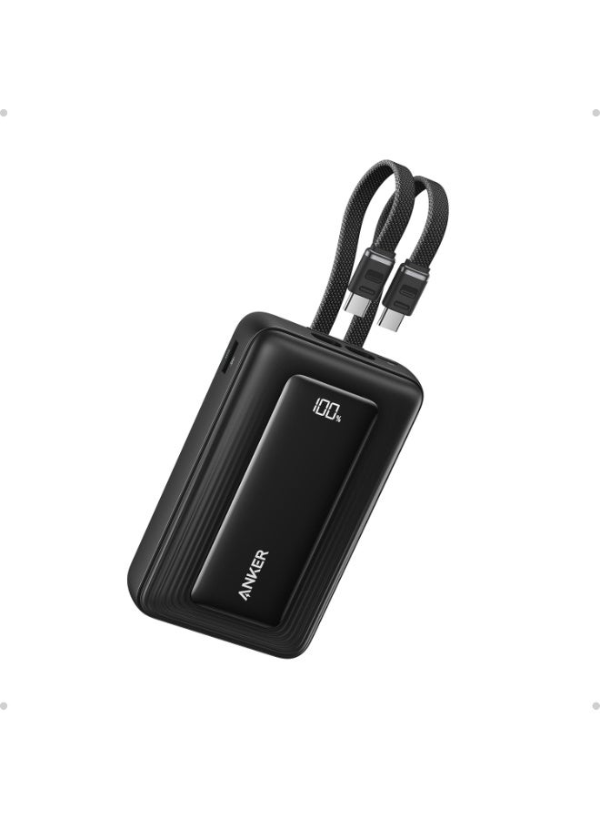 Anker Zolo Power Bank, 45W Max Fast Charging, 20,000mAh Battery Pack with Dual Built-In Cables, 1 USB-C and 1 USB-A Port, for iPhone 17/16 Series, Samsung, MacBook, iPad, and More - Image 1