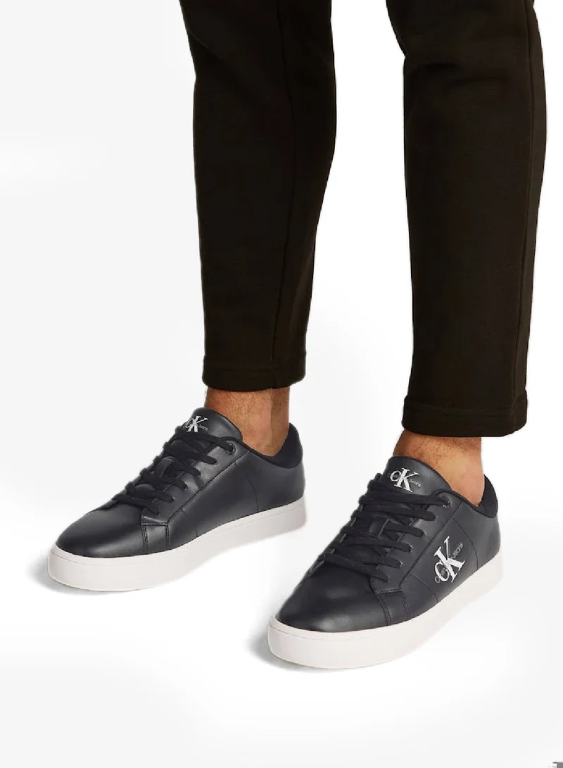 Calvin Klein Jeans Classic Cupsole Low Lace-Up Leather Sneakers
