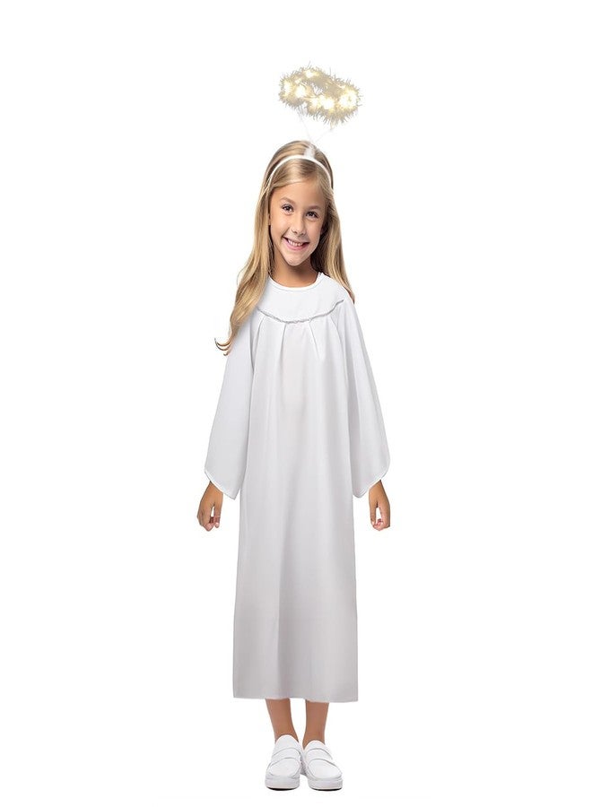 VZQI Girls Angel Costumes with Halo - Christmas Eve Halloween Church Gown Angel Dress for Kids S - Image 2