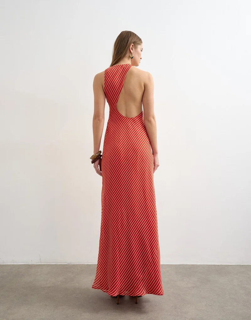 TOPSHOP Beaded Neck Woven Dress