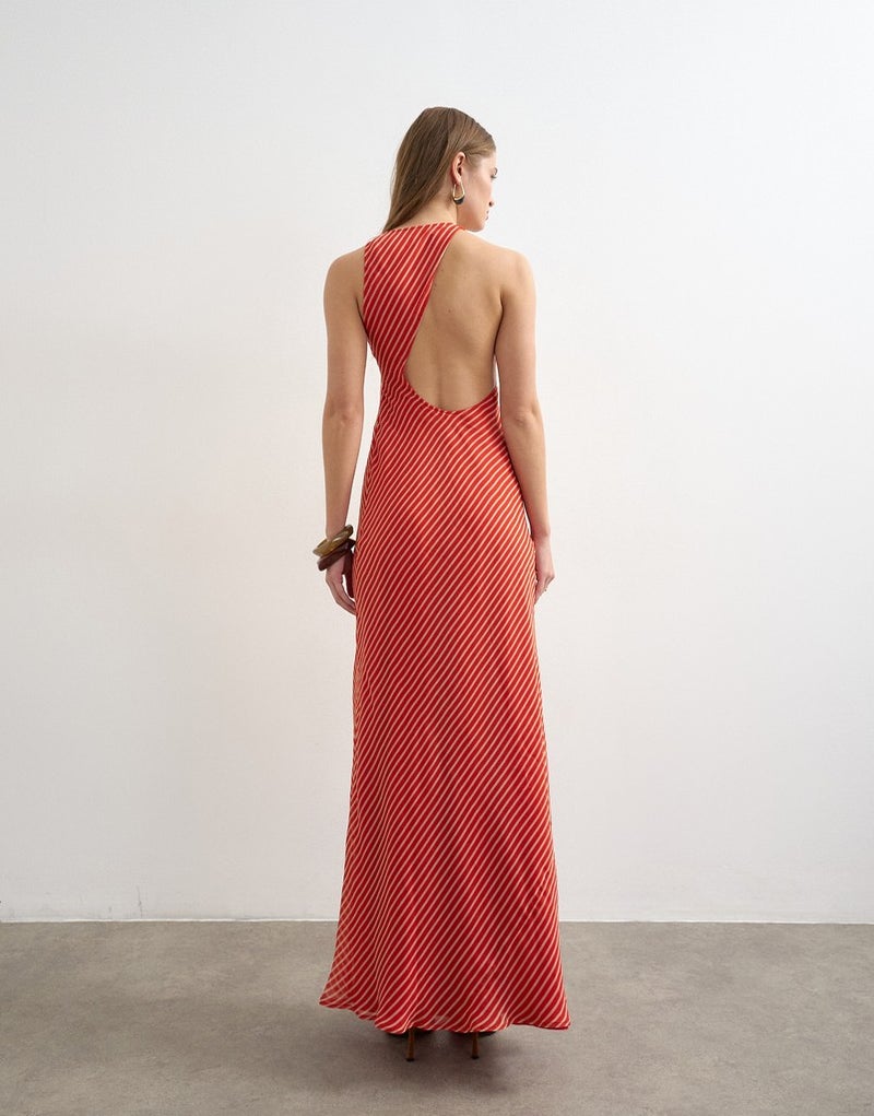 TOPSHOP Beaded Neck Woven Dress - Image 2