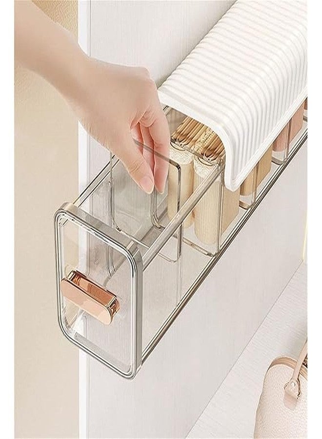 HDR MALL Drawer Underwear Organizer Divider, Wall Mount 6 Cell Drawer Storage Boxes and Acrylic Organizers for Lingerie, Socks, Ties, Data Cable, Spices Organization (Multi Colour) - Image 3