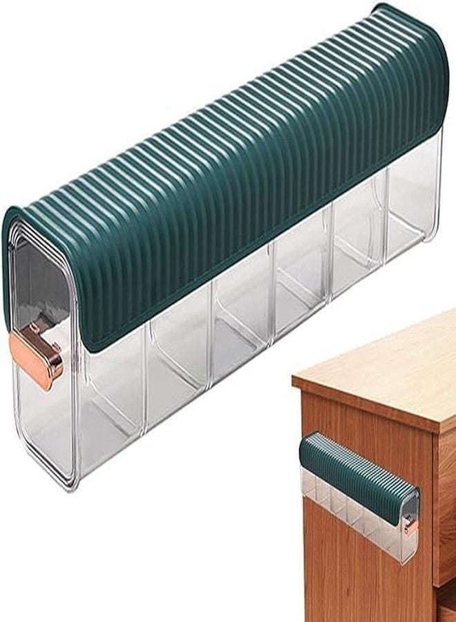 HDR MALL Drawer Underwear Organizer Divider, Wall Mount 6 Cell Drawer Storage Boxes and Acrylic Organizers for Lingerie, Socks, Ties, Data Cable, Spices Organization (Multi Colour) - Image 1