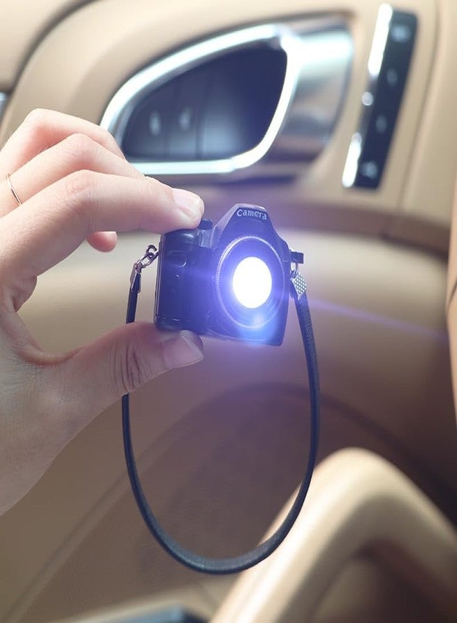 zuno مفتاح كاميرا زونو ميني مع فلاش LED وصوت | هدية فريدة للزوج، الصديق والأصدقاء | مثالي لعيد الديوالي، عيد الميلاد والذكريات السنوية | أسود على طراز DSLR - Image 4