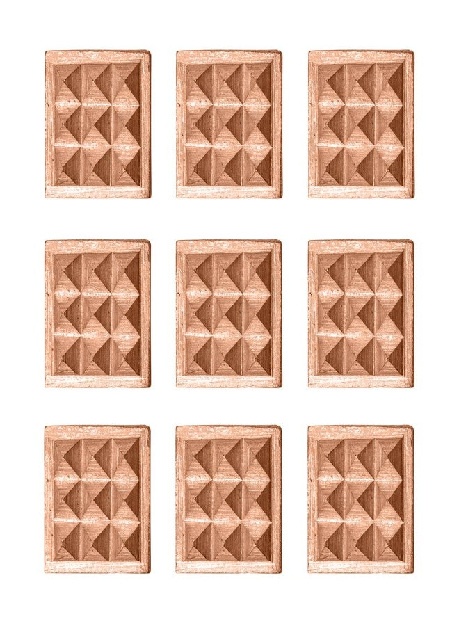BRONGS Vastu Copper Pyramid Energy Plate | 1 Inch | Set of 9 |Vastu Correction Pyramids for Home, Office & Shop | Vastu Shastra Remedies for Positive Energy - Image 1
