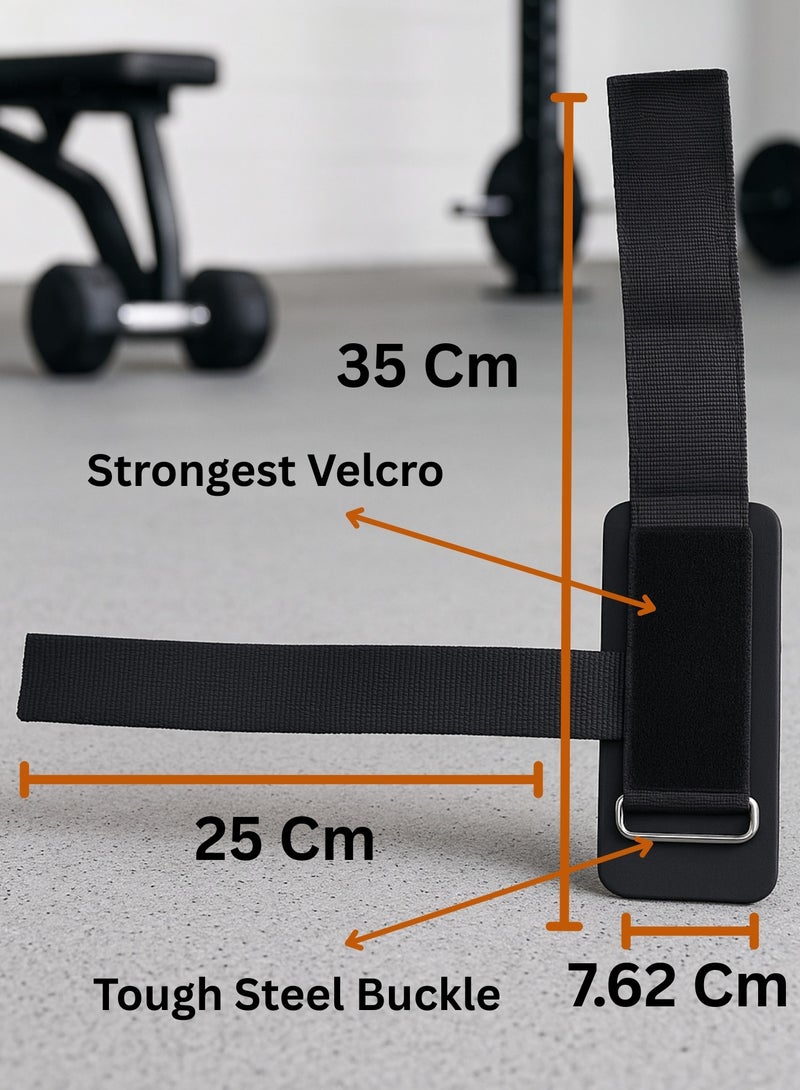 VOLTIV Premium Lifting Straps with Wrist Support – Heavy Duty Deadlift Straps with Neoprene Padding, Strong Steel Buckle & Velcro Grip – Ideal for Weightlifting, Bodybuilding, Pull-Ups & Strength Training - Image 3