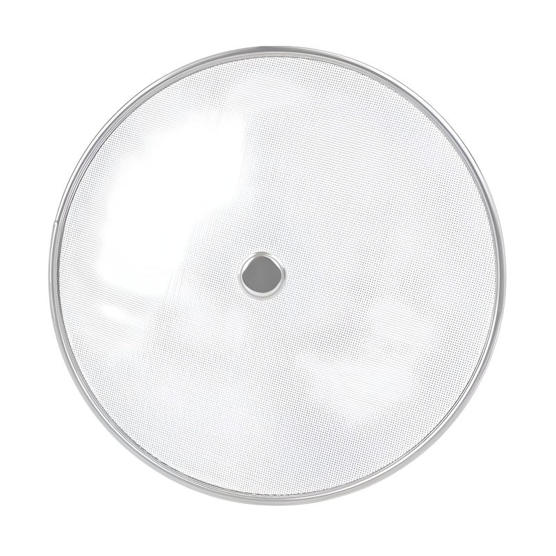 SNKM SNKM Stainless Steel Cover Lid For Utensils Net cover Food Cover Milk Cover Milk Jali Fruit Cover with Knob Medium Steel Pack Of 3  - Image 4