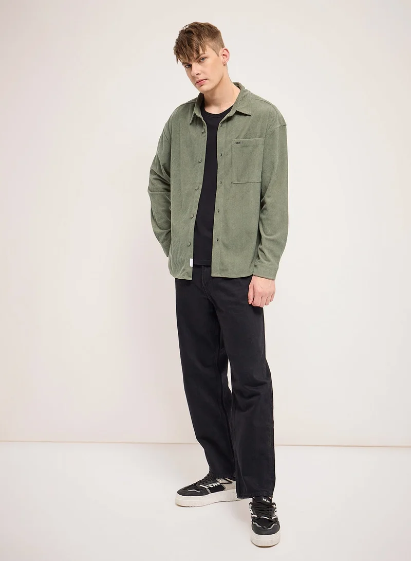 THE BEAR HOUSE Men's Polyester Shirt | Casual & Formal Long Sleeve Slim Fit | Classic Button-Down, Office & Everyday Wear, Comfortable & Breathable Fabric