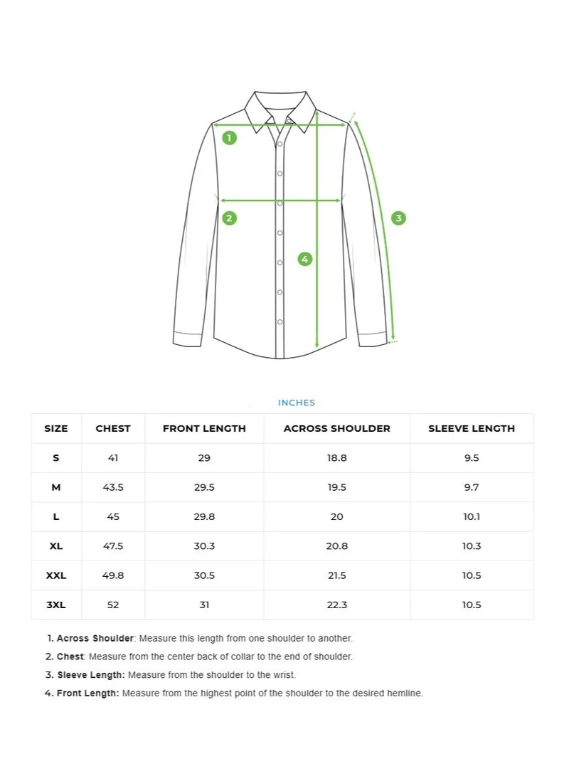 THE BEAR HOUSE  Men's Polyester Shirt | Casual & Formal Long Sleeve Slim Fit | Classic Button-Down, Office & Everyday Wear, Comfortable & Breathable Fabric for Men | Best Price UAE