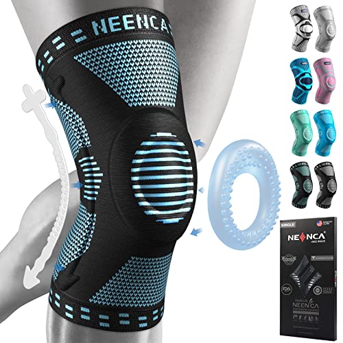 NEENCA Professional Knee Brace for Women/Men, Knee Support with Patella Pad & Side Stabilizers, Compression Knee Sleeve for Knee Joint Pain, Meniscus Tear, ACL, PCL, Runner, Workout - FSA/HSA Approved - Image 1