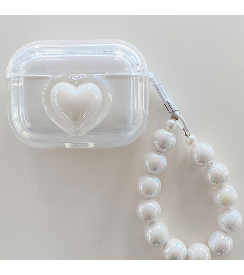 Compatible Transparent Soft Cover Protective Case For AirPods 3 With Pendant - Image 4