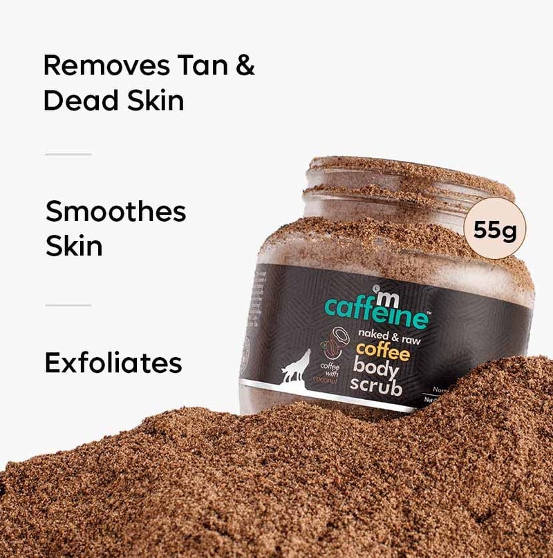 MCaffeine mCaffeine Tan Removal Bath Kit with Exfoliating Coffee Body Scrub  Body Wash  Suitable for All Skin Types  Value Pack of 2 for Men  Women  - Image 4