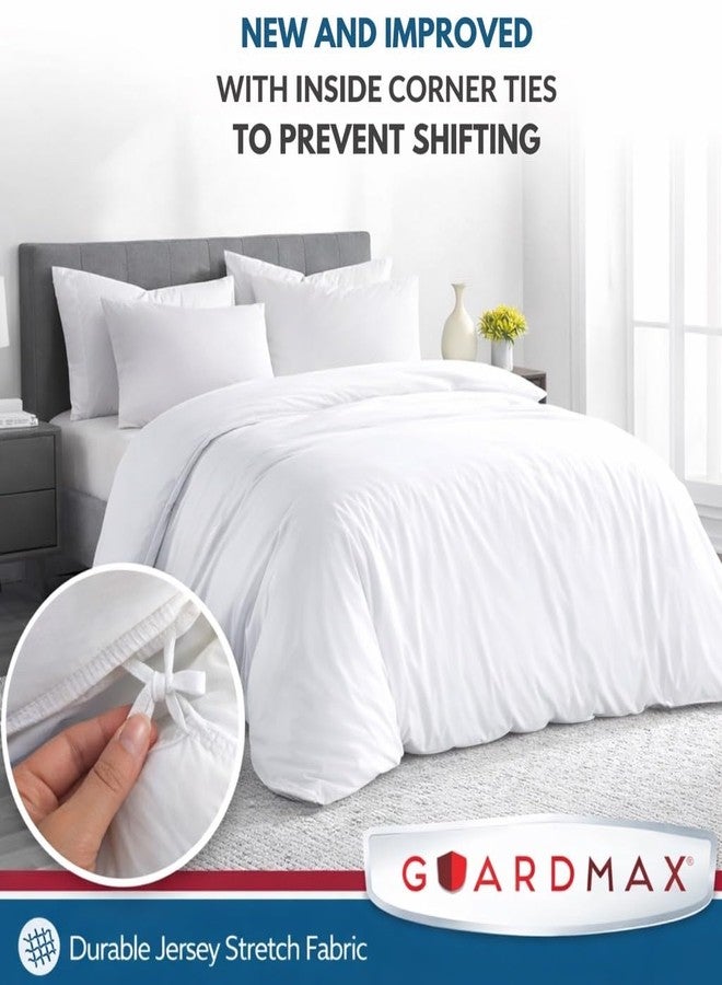 Guardmax Waterproof Duvet Cover - Jersey Fabric with Zipper Closure | Premium Quality, Bed Bug & Allergen Proof Twin (68 x 86) - Image 3