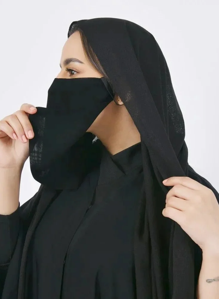عبايات لمحة لثام اسود