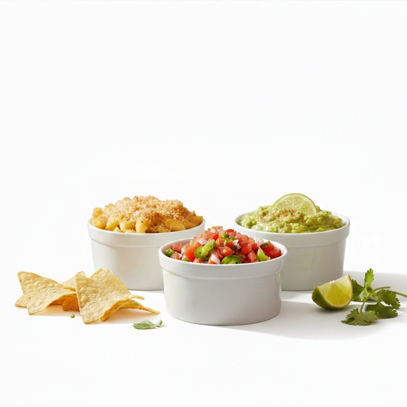 Shallow طقم أطباق بورسلين ORA 3 قطع 12 سم بيضاء لتقديم الوجبات الخفيفة والضيافة اليومية، أنيقة، رمضان، عيد، ديوالي والمناسبات الاحتفالية - Image 4