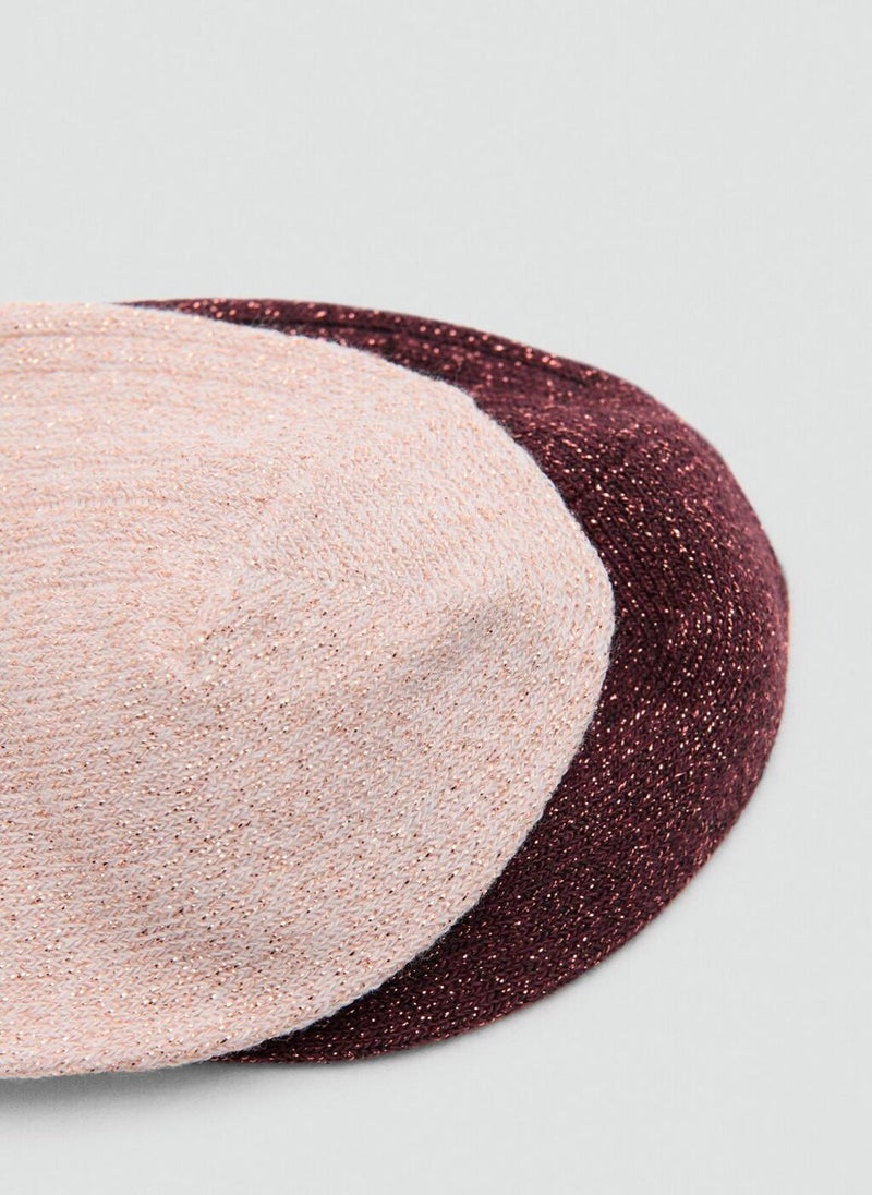 MANGO Ribbed lurex socks - Image 4