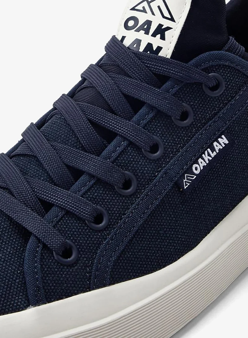 Oaklan By Shoexpress NAVY Men Lace-Up Canvas Sneakers for Men | Best Price UAE