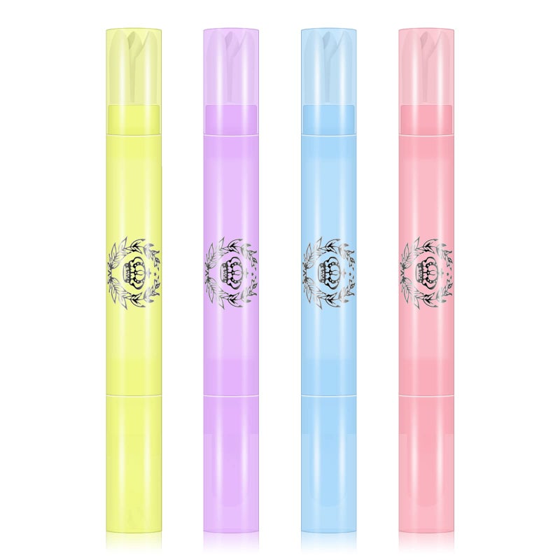 Ownest 4 Pcs Nail Polish Corrector Remover Pen, Nails Edge Cleaning Pen with Cotton Tip, Nail Art Correction Set, with 3 Cotton Tip Refills, For Easy and Perfect Manicure - Image 1