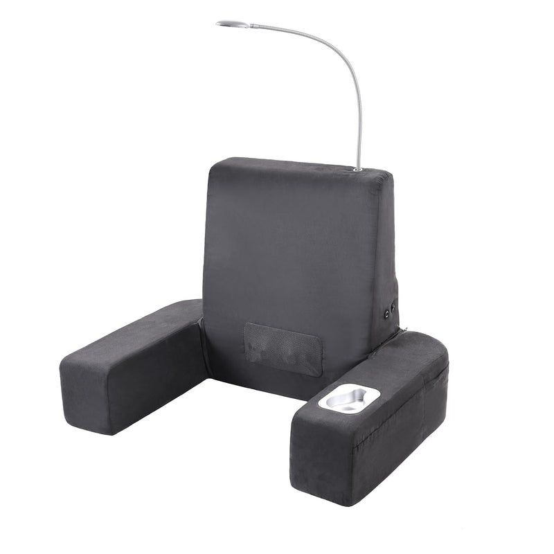 Carepeutic Carepeutic Backrest Lounger with Heated Shiatsu Massage 15 Pound Gray 