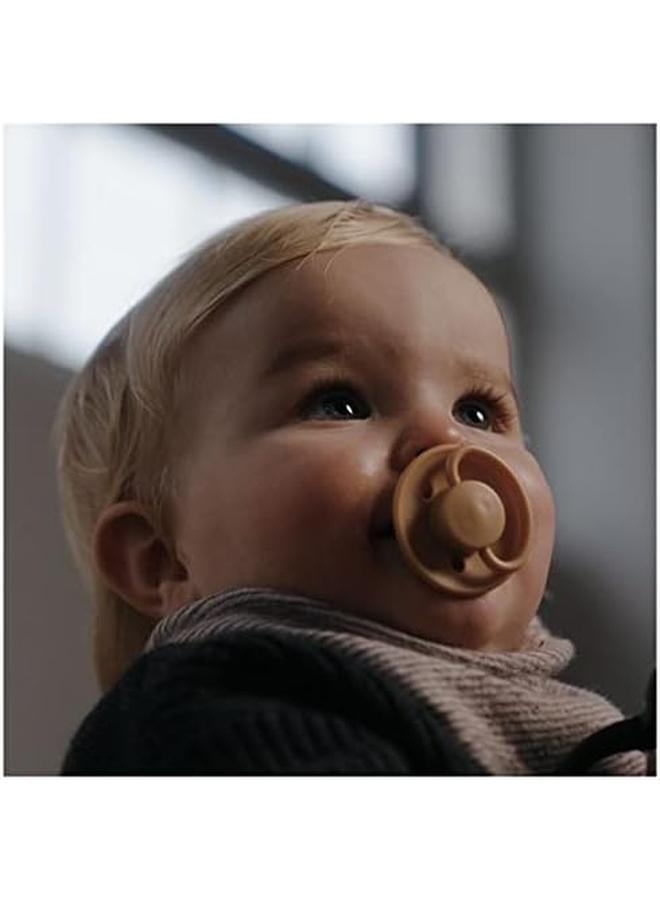 Mininor Round Pacifier Silicone 0M Golden Sand - Image 4
