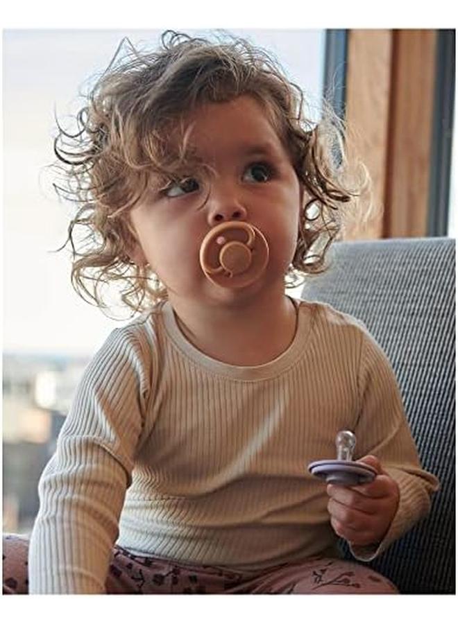 Mininor Round Pacifier Silicone 0M Golden Sand - Image 3
