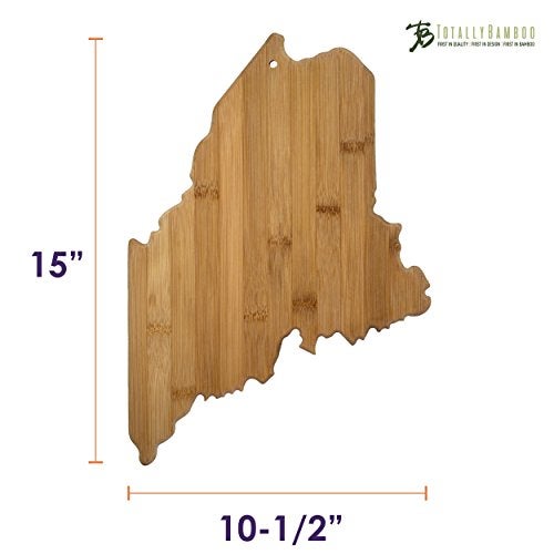 Totally Bamboo Maine State Shaped Bamboo Serving and Cutting Board - Image 3