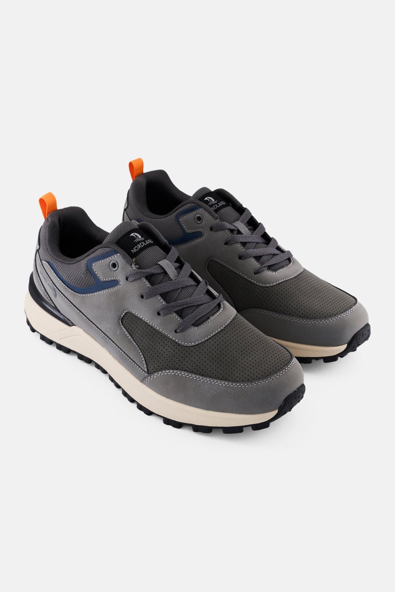 Nordland Men Lace Up Casual Shoes, Grey  - Image 1