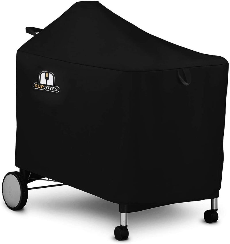 SUPJOYES Grill Cover for Weber Performer Deluxe Charcoal, 22 Inch BBQ Covers, Premium Heavy Duty Waterproof Accessories for Weber 7152 Performer Charcoal Grills with Handles - Image 1