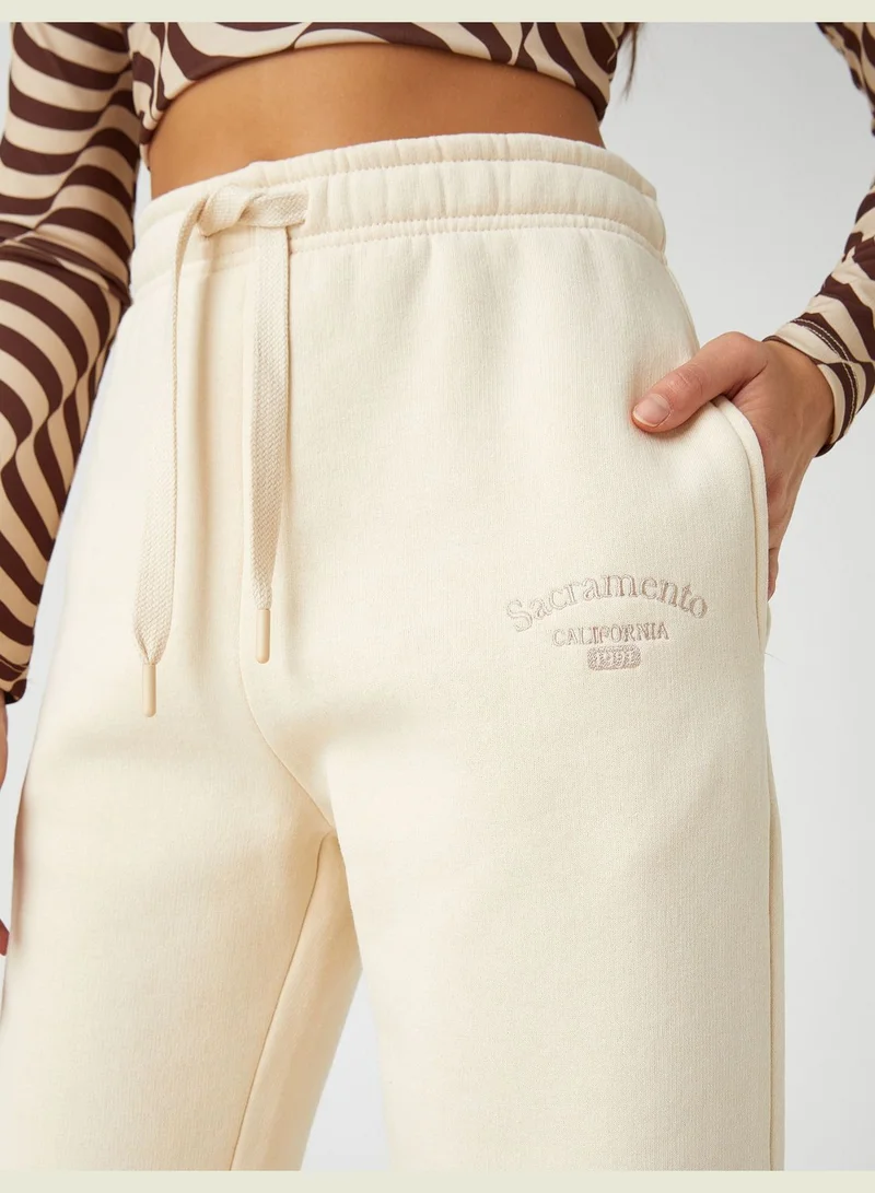 كوتون Elastic Waist pocket Detail Jogger Sweatpants
