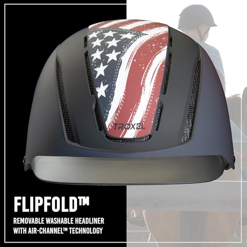 Troxel Spirit Full Coverage Horse Riding Helmet, Low-Profile Adjustable Design, Safety Horseback Riding Gear, Large (7-3/8 - 7-3/4), Freedom - Image 3