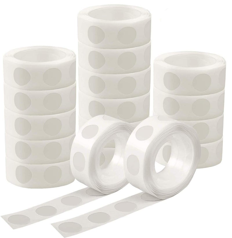 Festiko® 1500 Pcs Point Dots Balloon Glue Removable Adhesive Point Tape, 15 Rolls Dots Stickers for Craft Wedding Decoration - Image 1