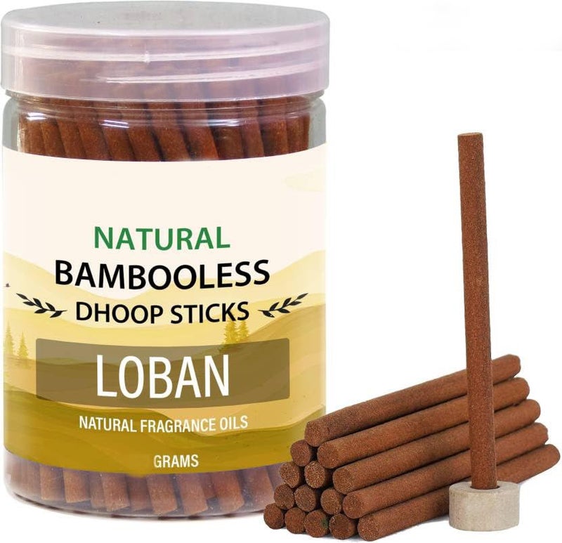 RDK® Fragrance LOBAN Flavor Dhoop Sticks for Puja (Charcoal Free), Pack of 200 Gm Dhup Batti Stick with Stand Holder in Storage Box| for Pooja, Meditation, Prarthan, Yoga| |Agarbatti||Incense Stick| - Image 1