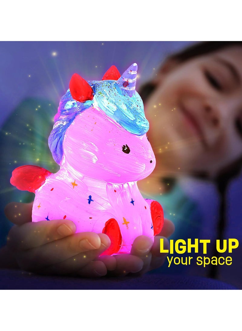 Mr. Penda Paint Own Unicorn Lamp Kit, Art Supplies Arts and Crafts Kit, Painting Kit for Kids, Unicorn Toys for Boys Girls and Kids, Girls Boy Birthday Gift - Image 4