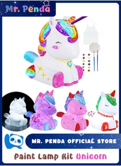 Mr. Penda Paint Own Unicorn Lamp Kit, Art Supplies Arts and Crafts Kit, Painting Kit for Kids, Unicorn Toys for Boys Girls and Kids, Girls Boy Birthday Gift  - Image 1