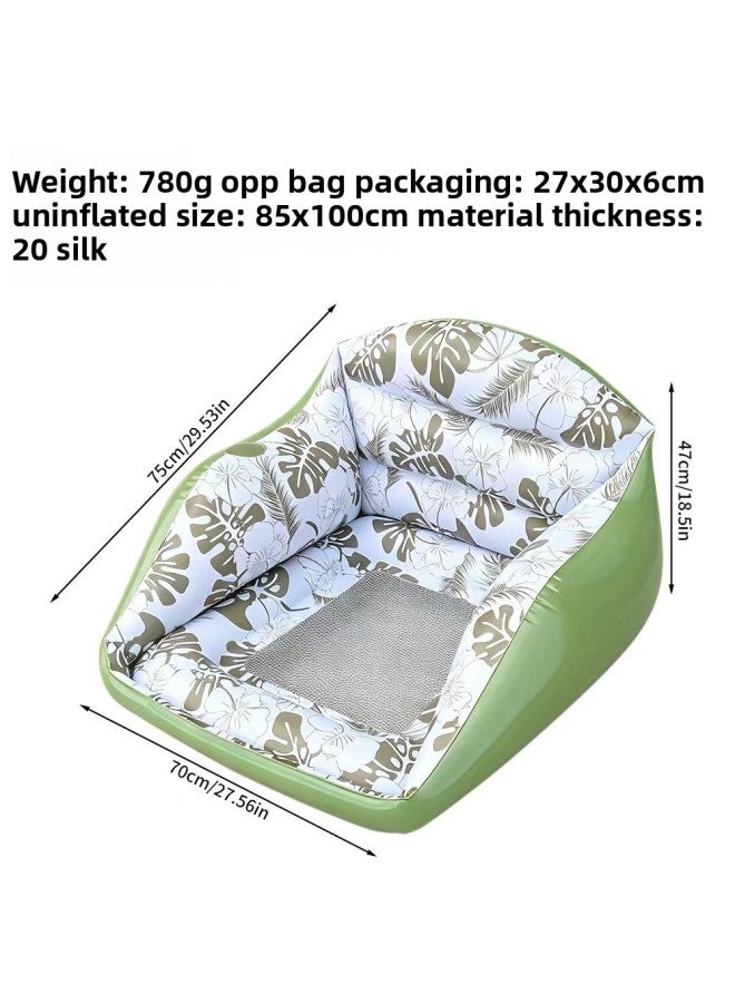 Pool Float - Square sofa with air pump----purple Pool Float - U-Shaped Water Hammock, Adult Floating Seat, Pool Raft, Summer Beach Lounger, Relaxation Pool Accessory - Image 1