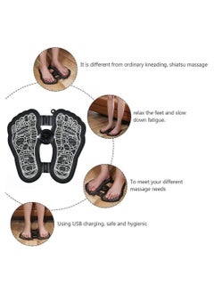 Y&D Electric Foot Massager, Massager Mat EMS Stimulator USB Rechargeable Foldable Massage pad for Relief Muscle Pain, Tired Legs Feet  - Image 3