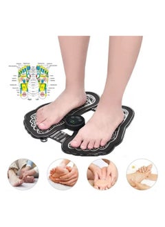 Y&D Electric Foot Massager, Massager Mat EMS Stimulator USB Rechargeable Foldable Massage pad for Relief Muscle Pain, Tired Legs Feet  - Image 1