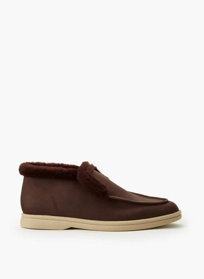 Renzo Ruganni Women Faux Fur Slip-On Loafers