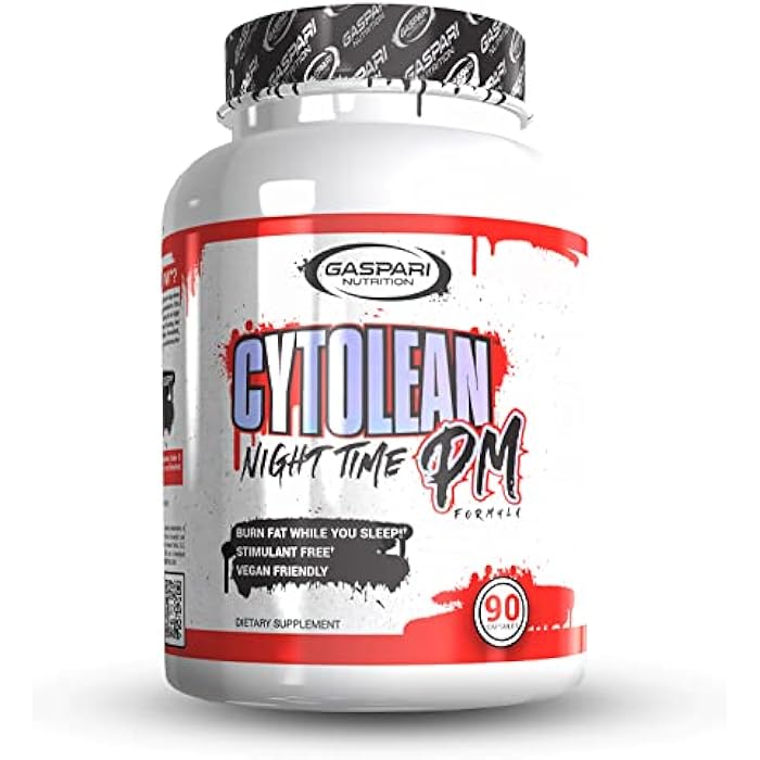 Gaspari Nutrition Cytolean PM: Nighttime Fat Burner with Melatonin Sleep Support, Stress Reduction, Stimulant Free, Vegan Friendly (90 Capsules) - Image 1