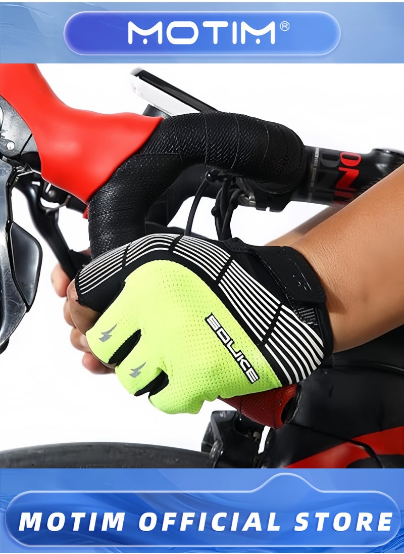 Motim Sports Cycling Bike Gloves Padded Half Finger Bicycle Gloves for Men/Women, Durable Bicycle Gloves for Road Mountain  - Image 4