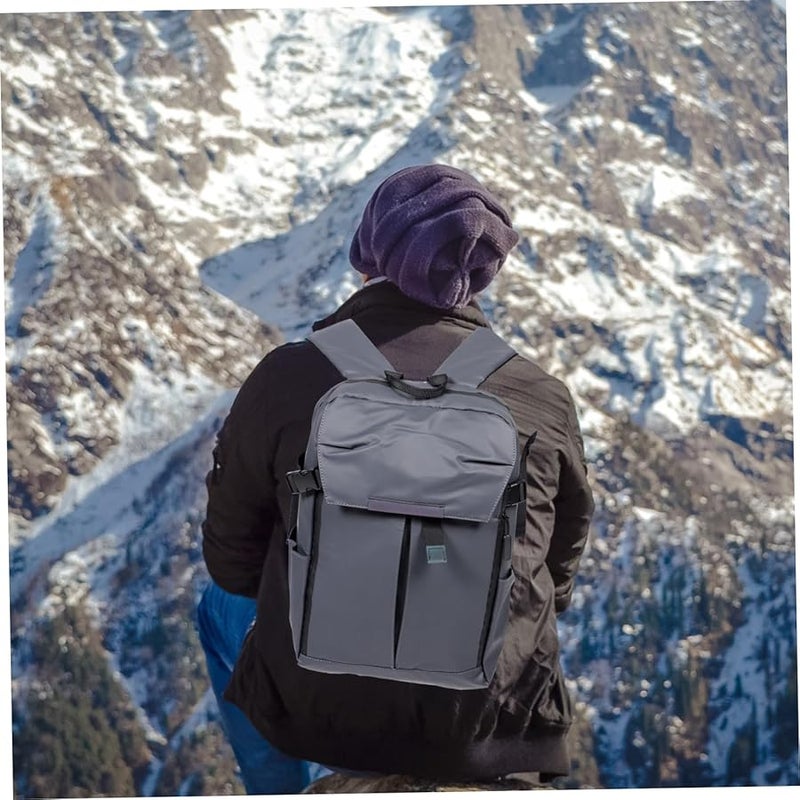 حقيبة ظهر سفر خفيفة الوزن متعددة الوظائف من Ciieeo للرياضات وركوب الدراجات والمكتب باللون الرمادي - Image 5