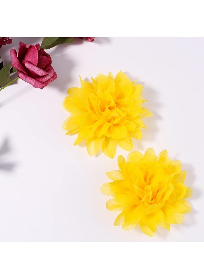 jollybows 30pcs Baby Girls Alligator Hair Clips Chiffon Flower Hair Barrettes Accessories for Kids Toddler Teens - Image 5