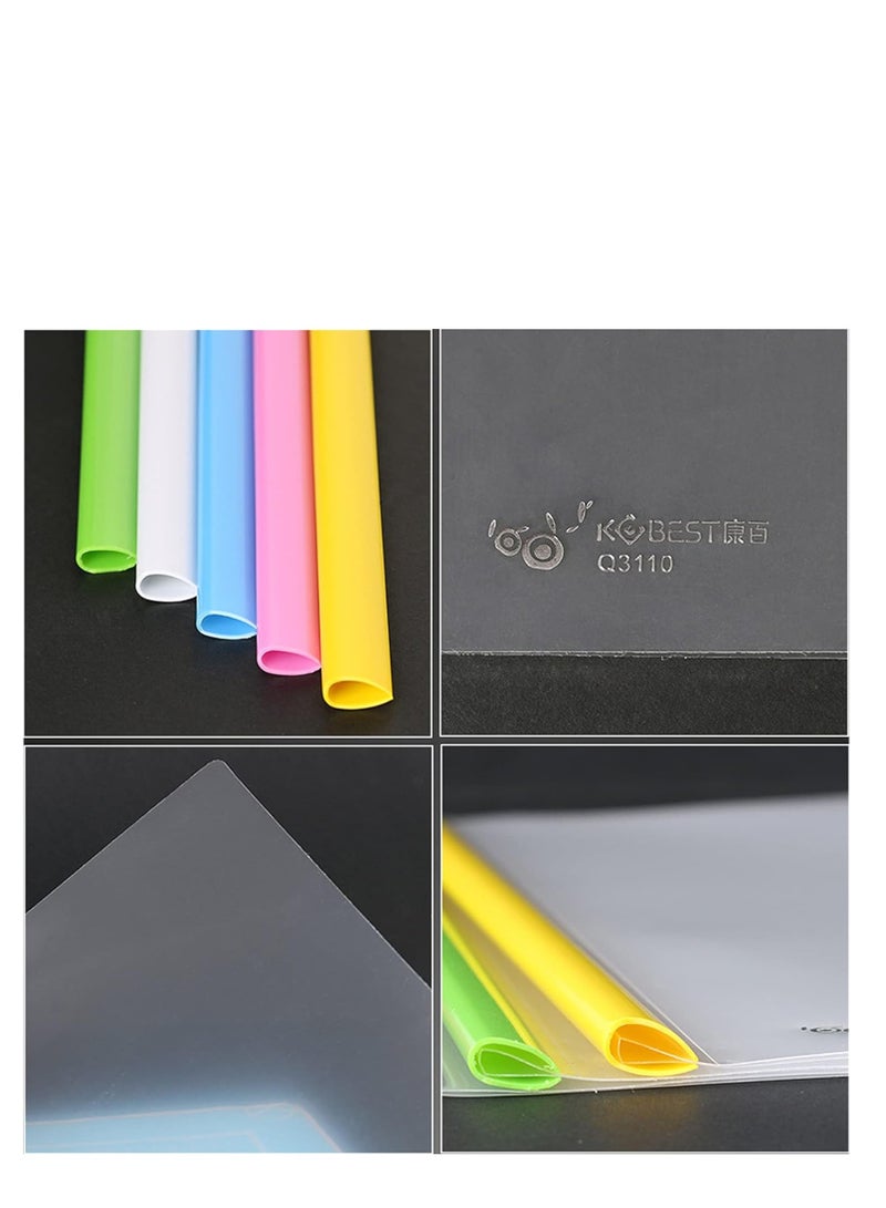 Terabyte A4 Sliding Bar Folder Report Covers (Holds Upto 40 Sheets), Slide Bar File Folders, Report Cover with Clip Resume Presentation File Folders for School And Office - Value Pack Of 5 - Image 5