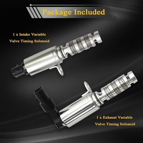 NLQR Intake and Exhaust Camshaft Position Actuator VVT Solenoid Valve Kit Fit for Hyundai Elantra Tucson Veloster Fit for Kia Forte Koup Optima Soul 1.8L 2.0L 2012-2023 Replace 24375-2E100 24355-2E100 - Image 2